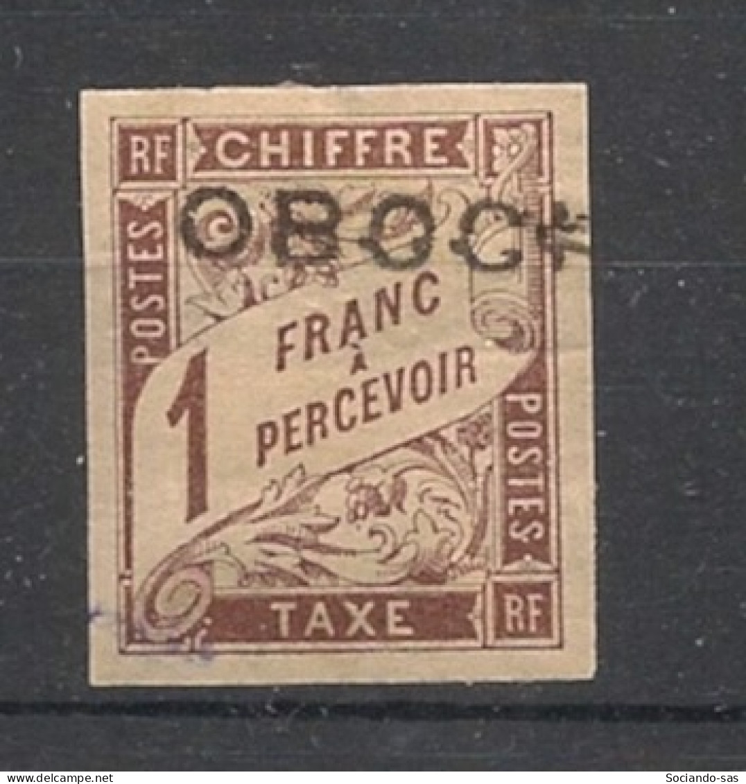 OBOCK - 1892 - Taxe TT N°YT. 16 - Type Duval 1f Marron - Signé SCHELLER Et BRUN - Neuf * / MH VF - Neufs