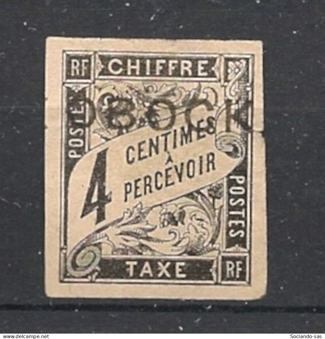 OBOCK - 1892 - Taxe TT N°YT. 8 - Type Duval 4c Noir - Neuf (*) / MNG - Neufs