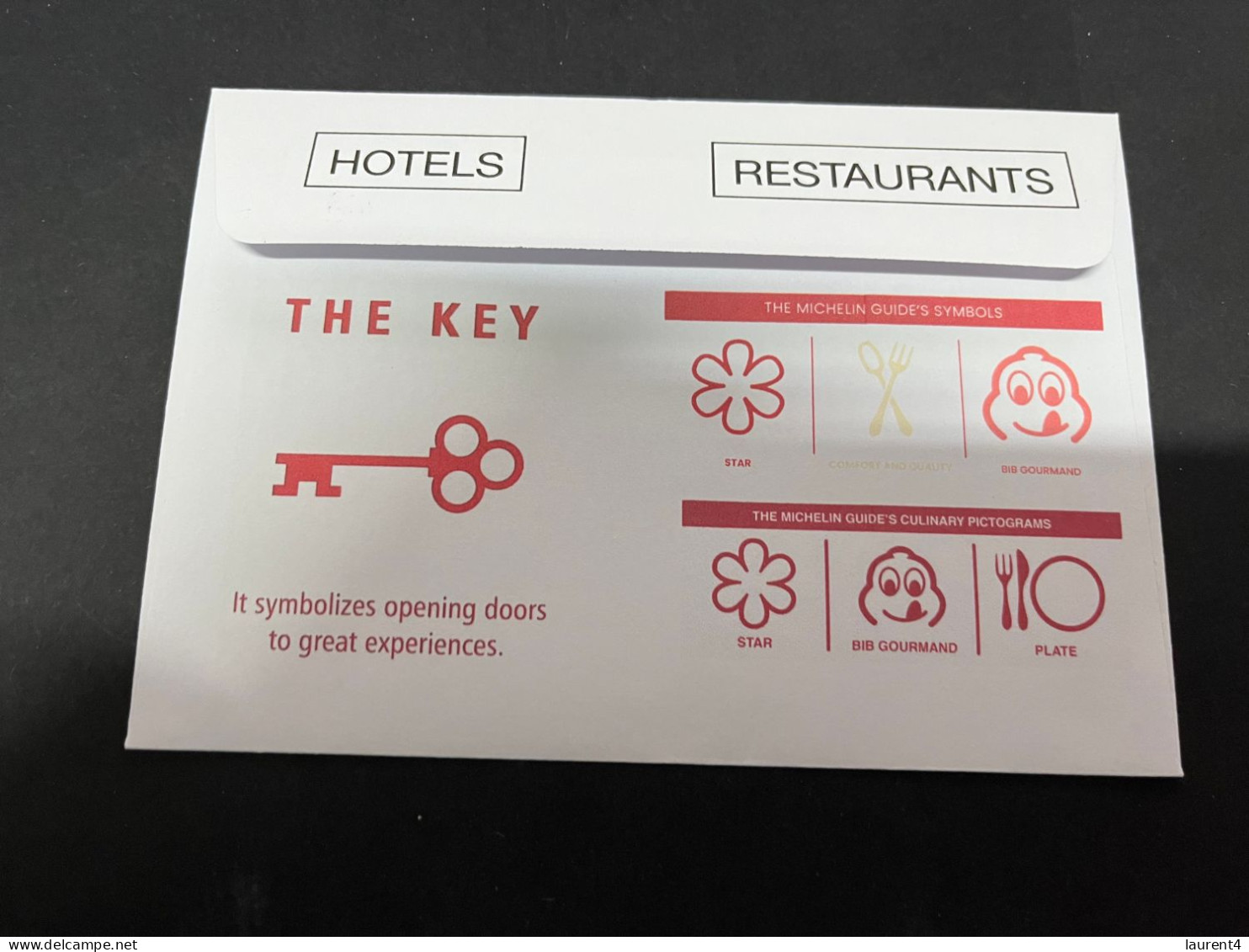 18-10-2023 (4 U 33) France Michelin Guide To Begin Awarding KEYS To The World's Best Hotel In 2024 (Fish Stamp) - Hôtellerie - Horeca