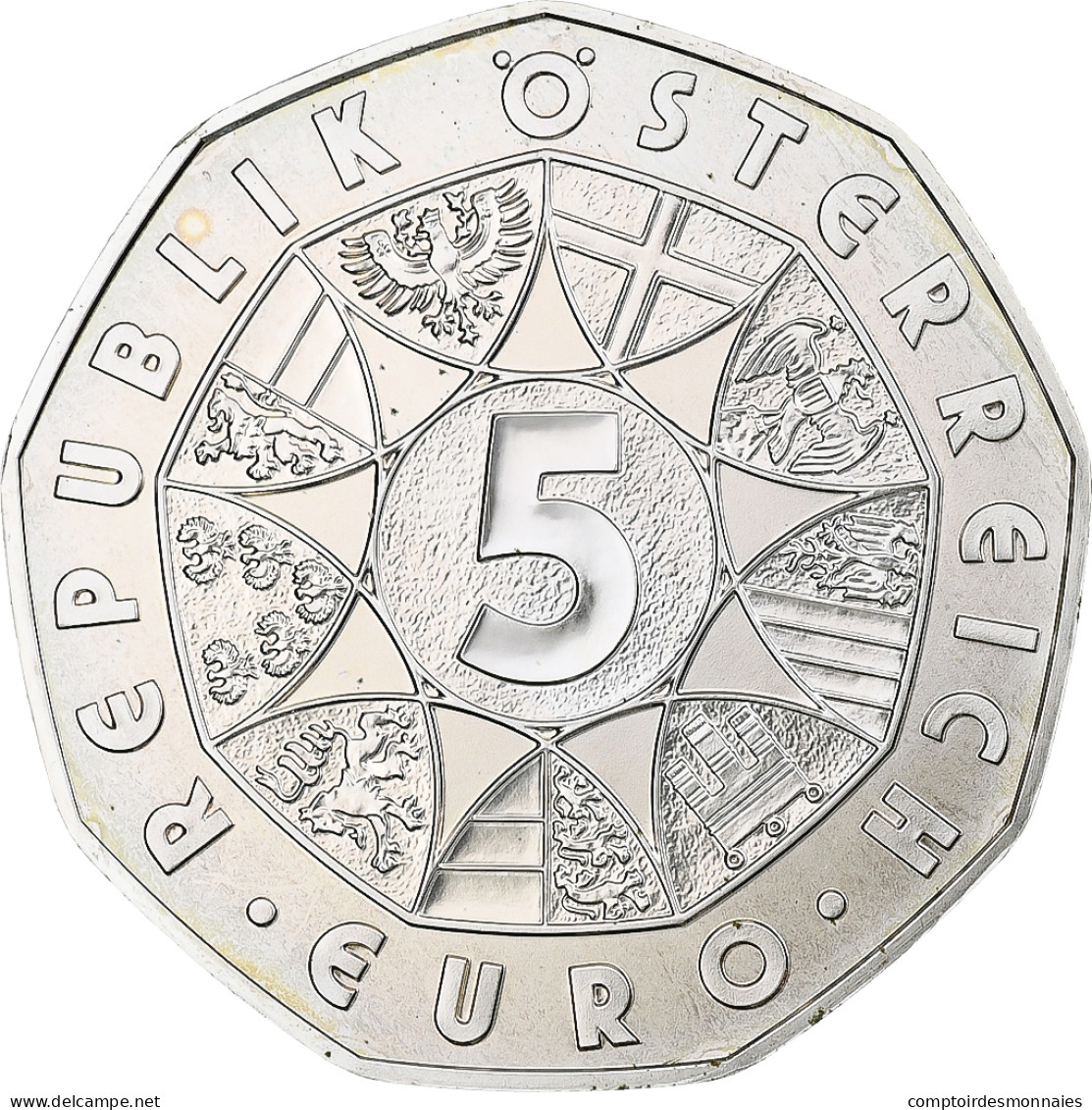 Autriche, 5 Euro, Joseph Haydn, 2009, Vienna, BU, FDC, Argent - Austria