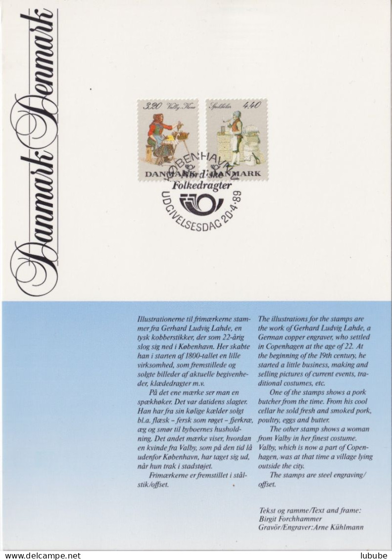 ET Sonderkarte  "Nordische Volkstrachten"        1989 - Briefe U. Dokumente