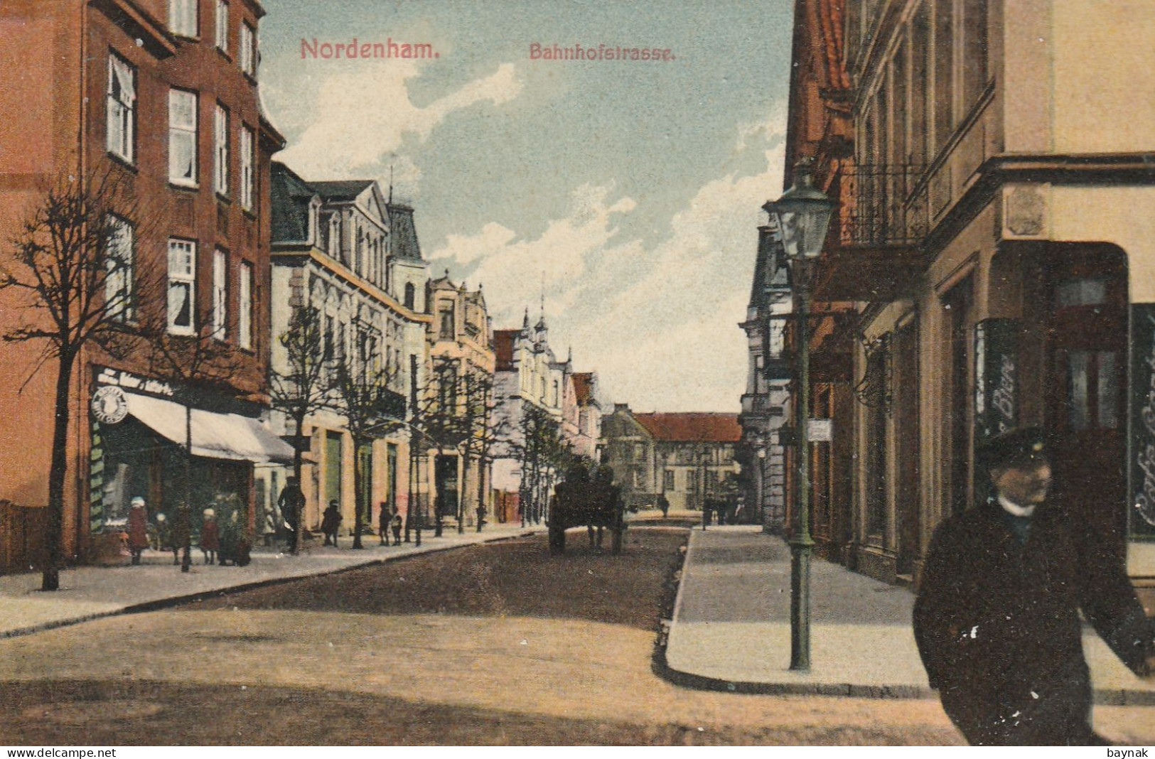 DE144  --   NORDENHAM   --  BAHNHOFSTRASSE  --  1911 -- FRIESLAND - Nordenham