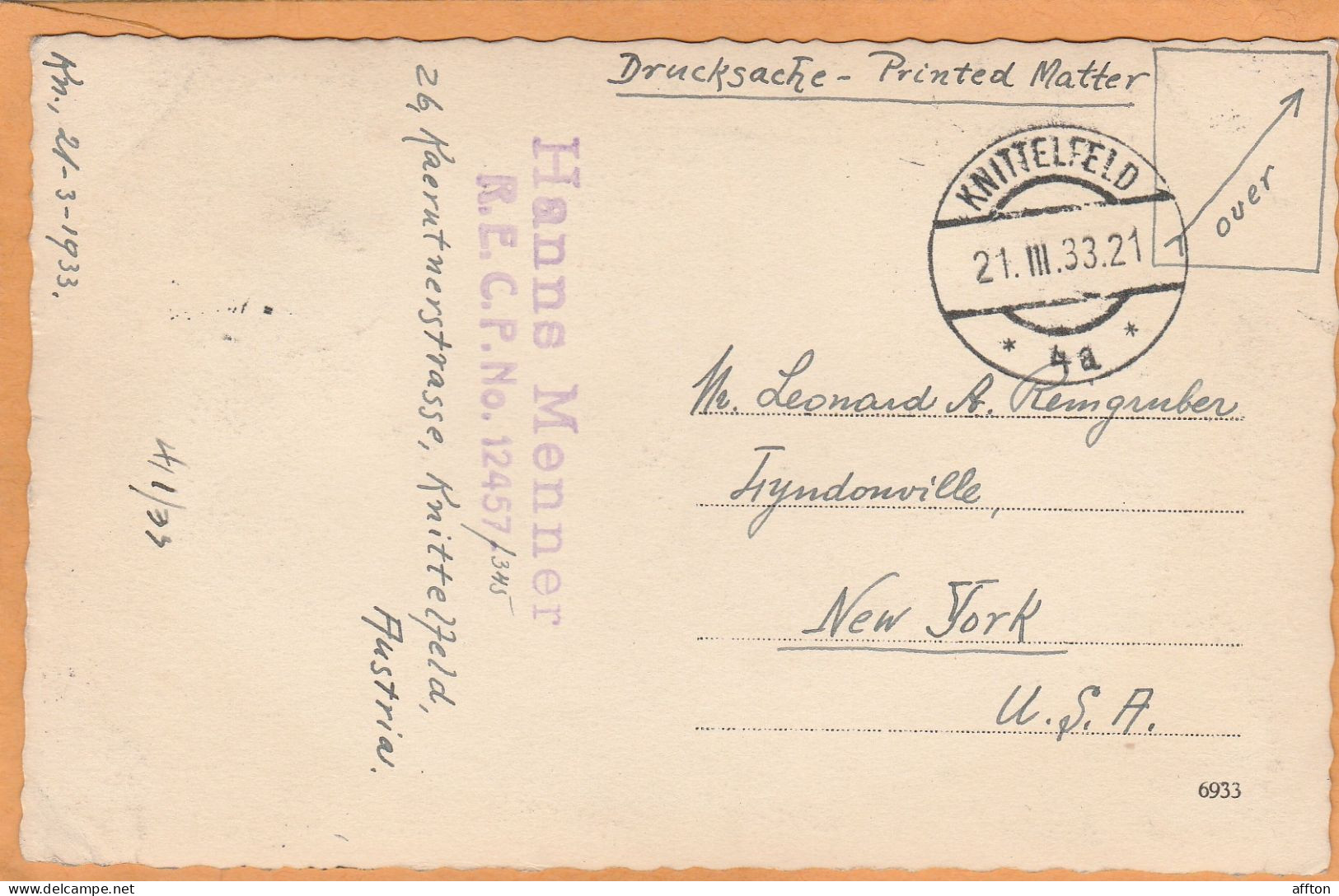 Knittelfeld Austria 1933 Postcard Mailed - Knittelfeld