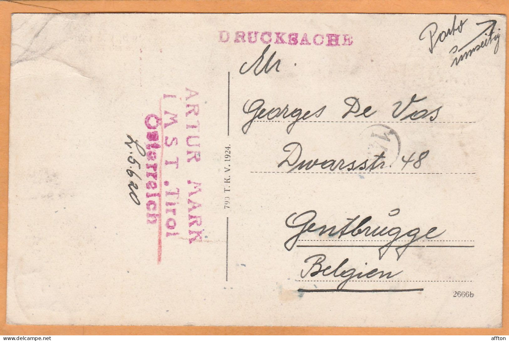 Imst Austria Old Postcard Mailed - Imst