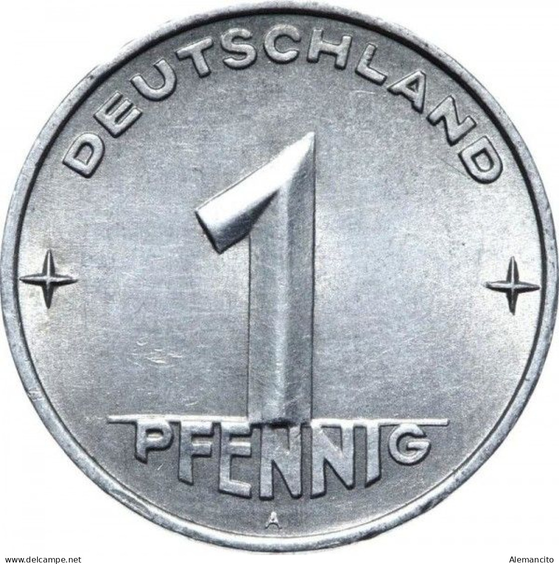 ( GERMANY ) REPUBLICA DEMOCRATICA DE ALEMANIA AÑO 1953 ( DDR ) MONEDAS DE 1 PFENNING  CECA-A  MONEDA DE  ALUMINIO - 1 Pfennig