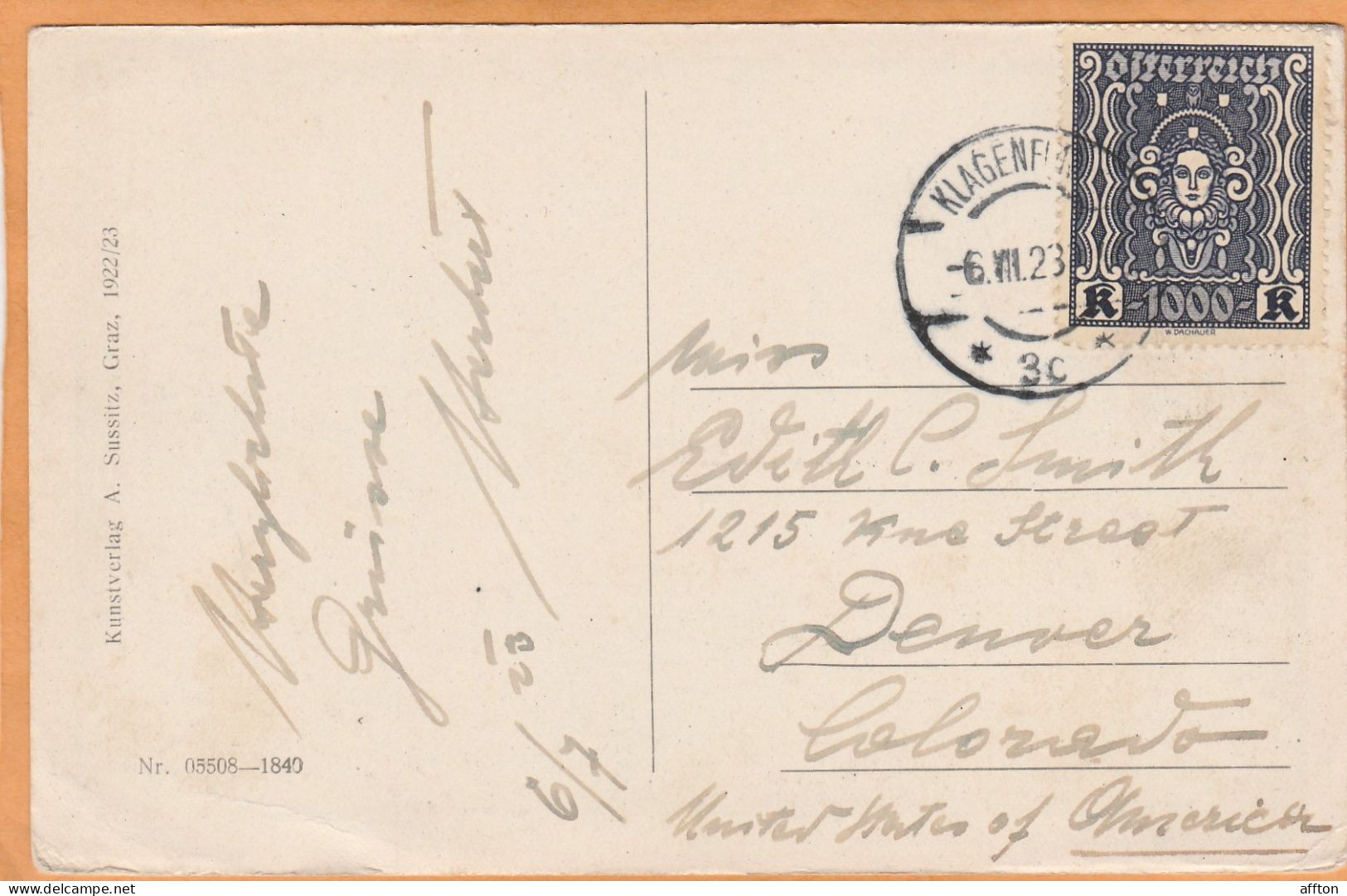 Velden Am Worthersee Austria 1923 Postcard Mailed - Velden