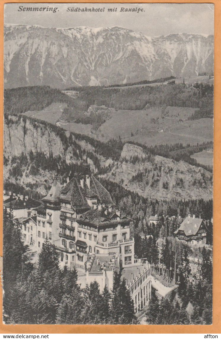 Semmering Austria 1910 Postcard Mailed - Semmering