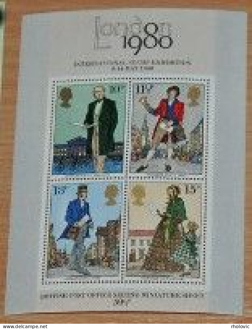 GREAT BRITAIN 1979, Sir Rowland Hill, Postman, Postal Servis, Mi #B2, Souvenire Sheet, MNH** - Rowland Hill