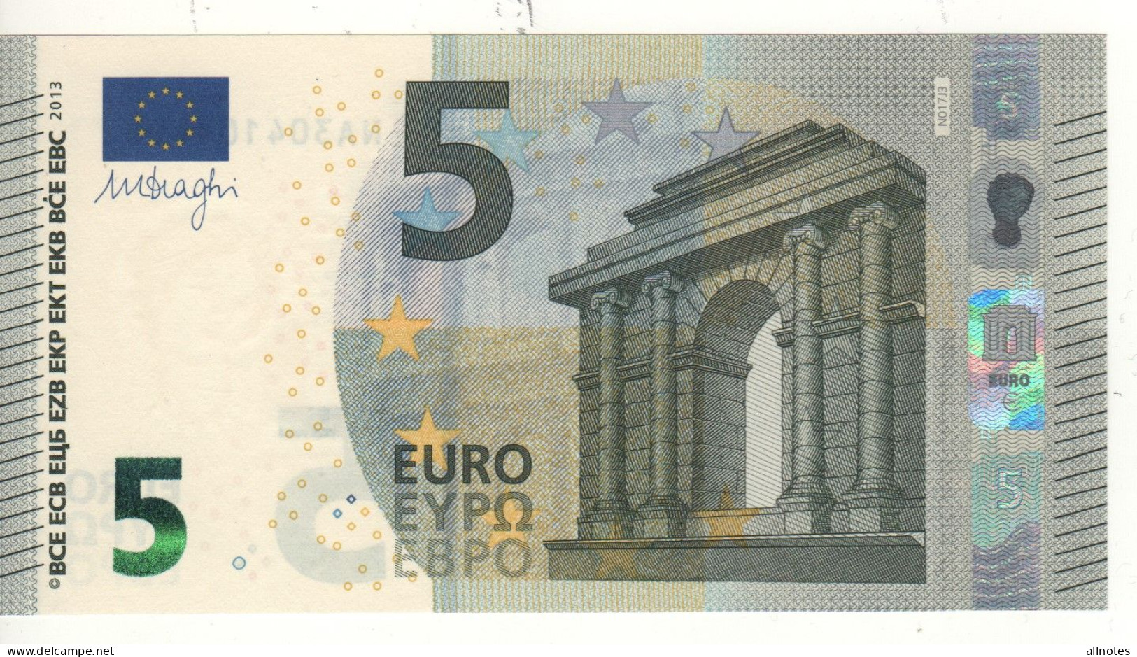 5 EURO  "Austria"    DRAGHI    N 017 J3    NA3042985312  /  FDS - UNC - 5 Euro