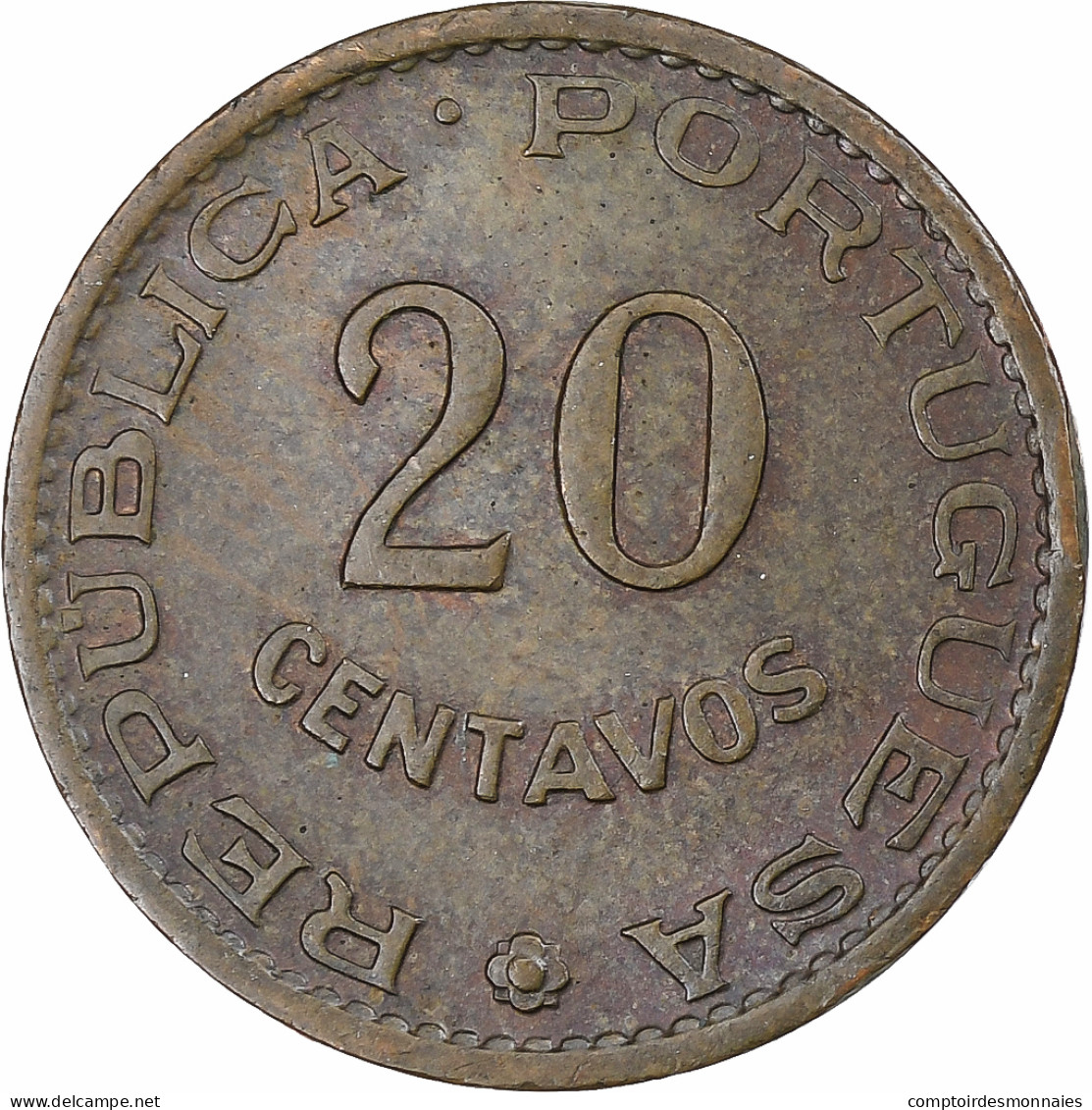 Mozambique, Province D'outre-mer De Portugual, 20 Centavos, 1961, SPL, Bronze - Mosambik