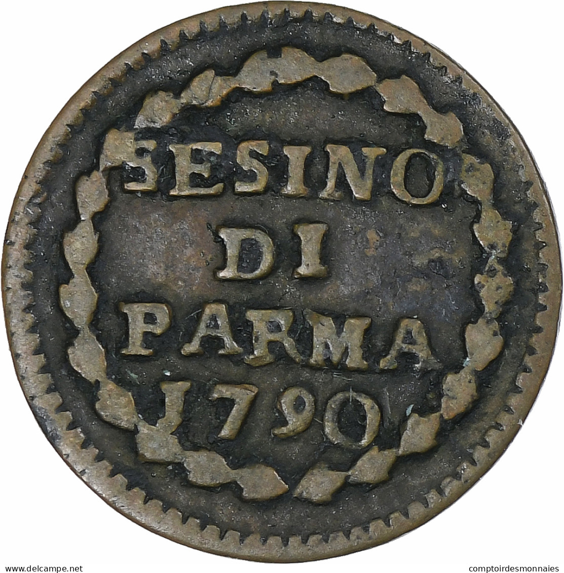 Italie, Duché De Parme, Ferdinand I, Sesino, 1790, Parma, TB+, Cuivre, KM:3 - Parma