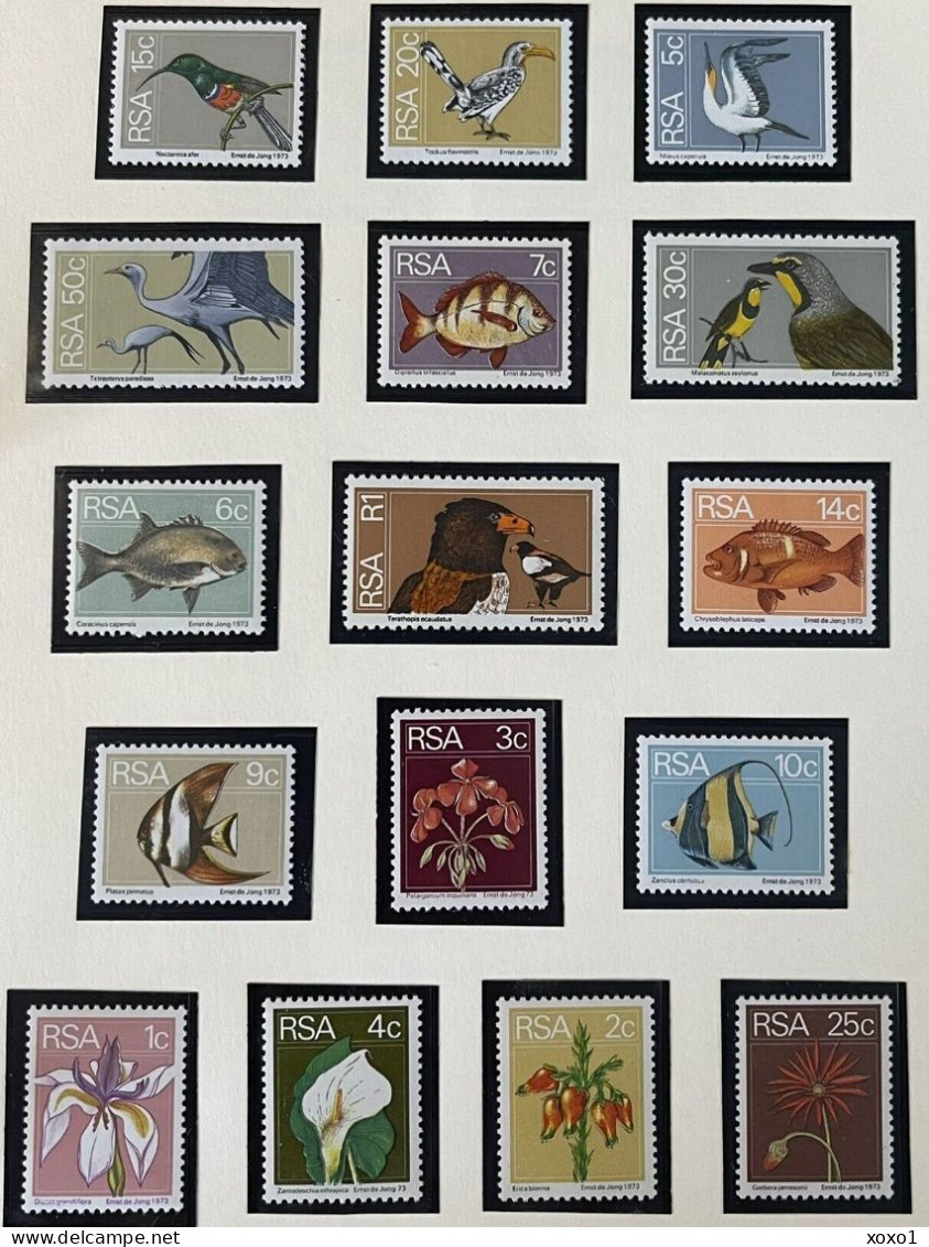 South Africa 1974 MiNr. 447 - 462 Südafrika Birds, Plants, Fishes 16v  MNH**  29.00 € - Nuevos