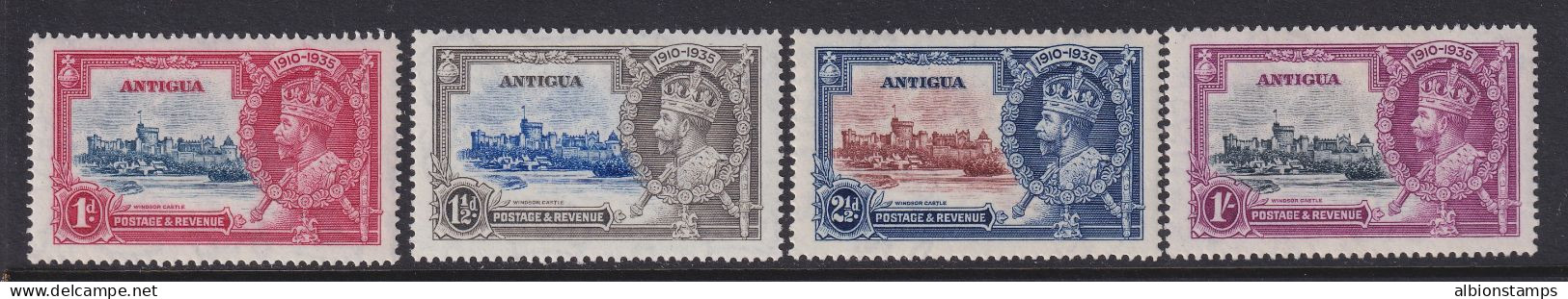 Antigua, Scott 77-80 (SG 91-94), MLH - 1858-1960 Kronenkolonie