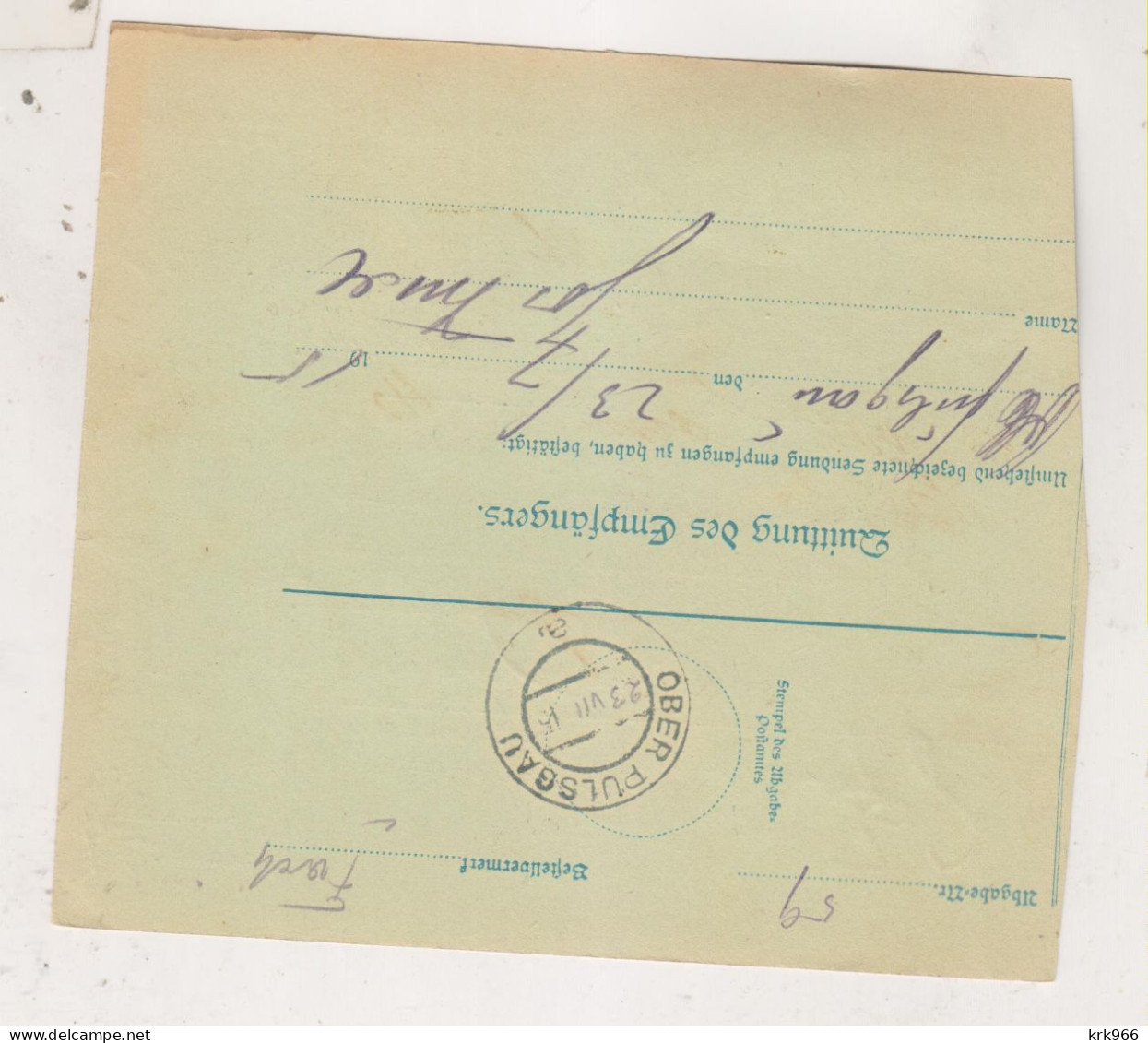 SLOVENIA,Austria 1916 PETTAU PTUJ  Parcel Card - Slowenien