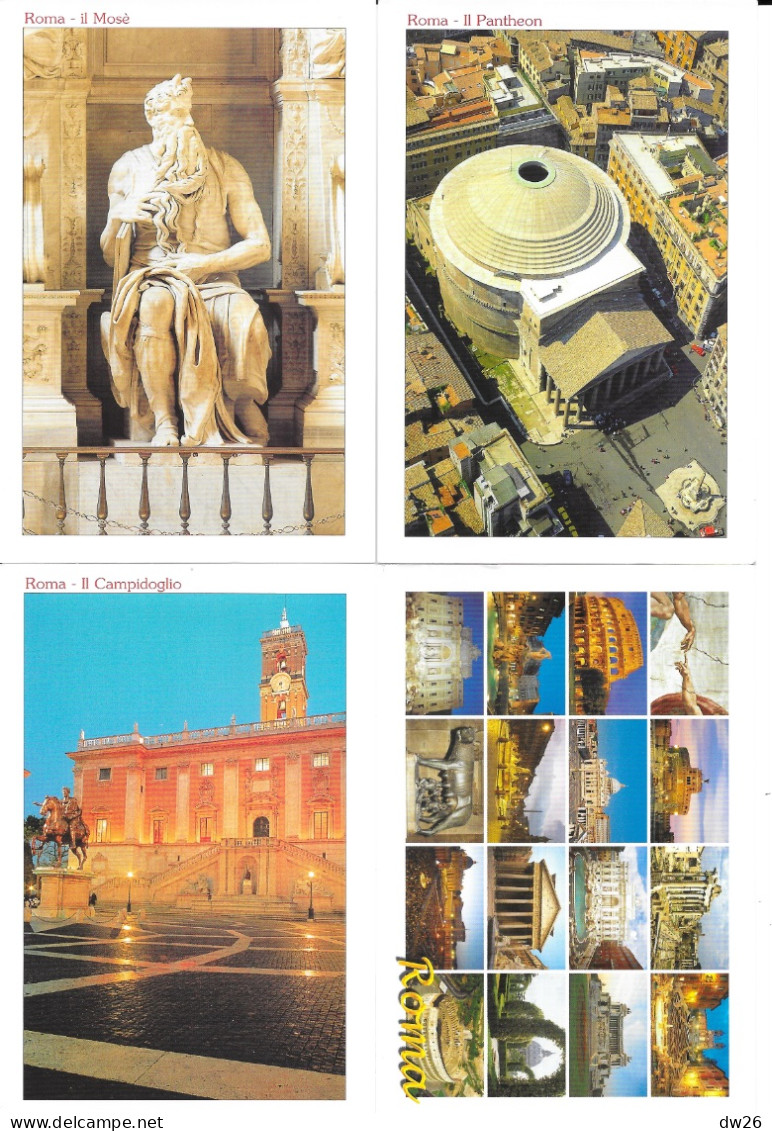 Rome - Roma: 20 Color Postcards (Cartoline Serie I) Colosseo, Vatican, Forum, Papa, Lupa... - Colecciones & Lotes