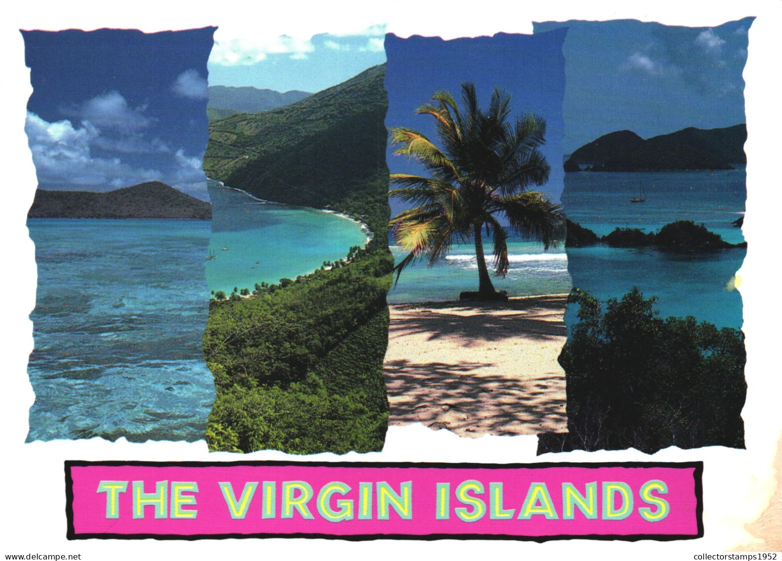 VIRGIN ISLANDS, MULTIPLE VIEWS, COAST, CARIBBEAN SEA, ANTILLES - Islas Vírgenes Británicas
