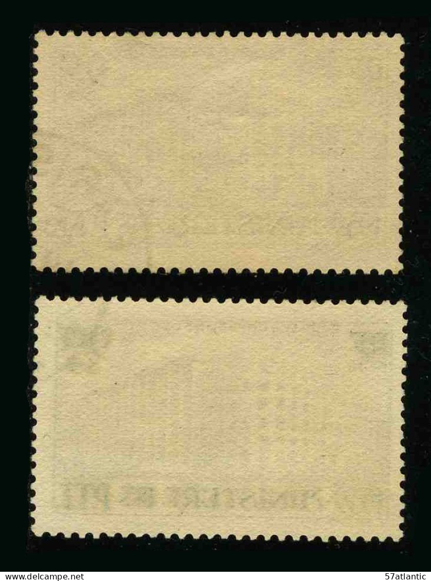 FRANCE - YT 424 - VARIETE 2 TEINTES DIFFERENTES - 2 TIMBRES OBLITERES - Used Stamps