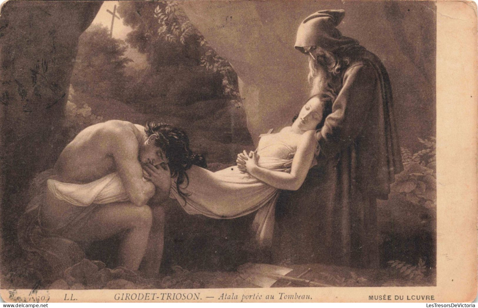 ARTS - Tableau - Girodet Trioson - Atala Portée Au Tombeau - CARTE POSTALE ANCIENNE - Paintings