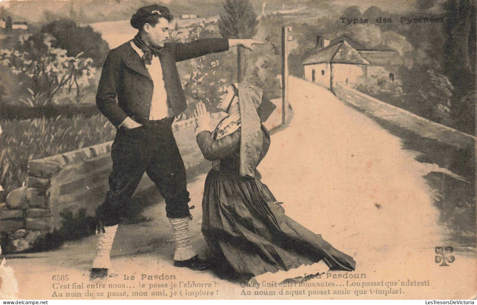 FRANCE - REGION - Type Des Pyrénées - Costume Traditionnel - Le Pardon - Carte Postale Ancienne - Midi-Pyrénées