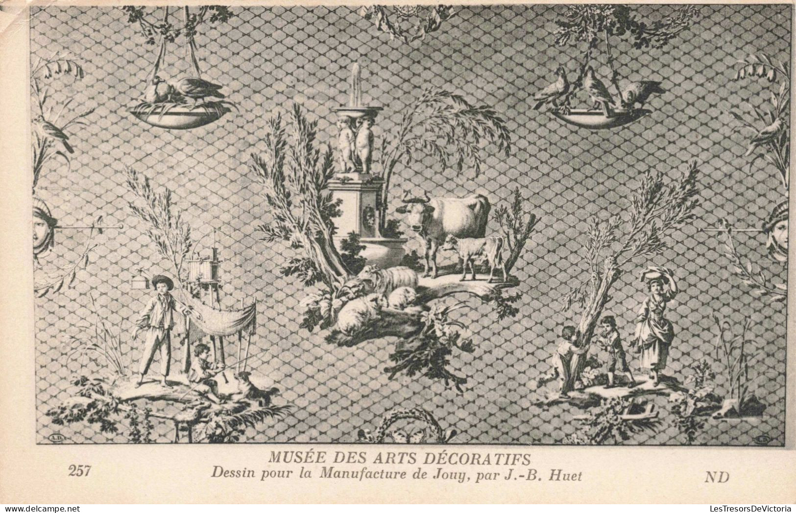 MUSEES - Musée Des Arts Décoratifs - Dessin Pour La Manufacture De Jony Par JB Huet - CARTE POSTALE ANCIENNE - Museum