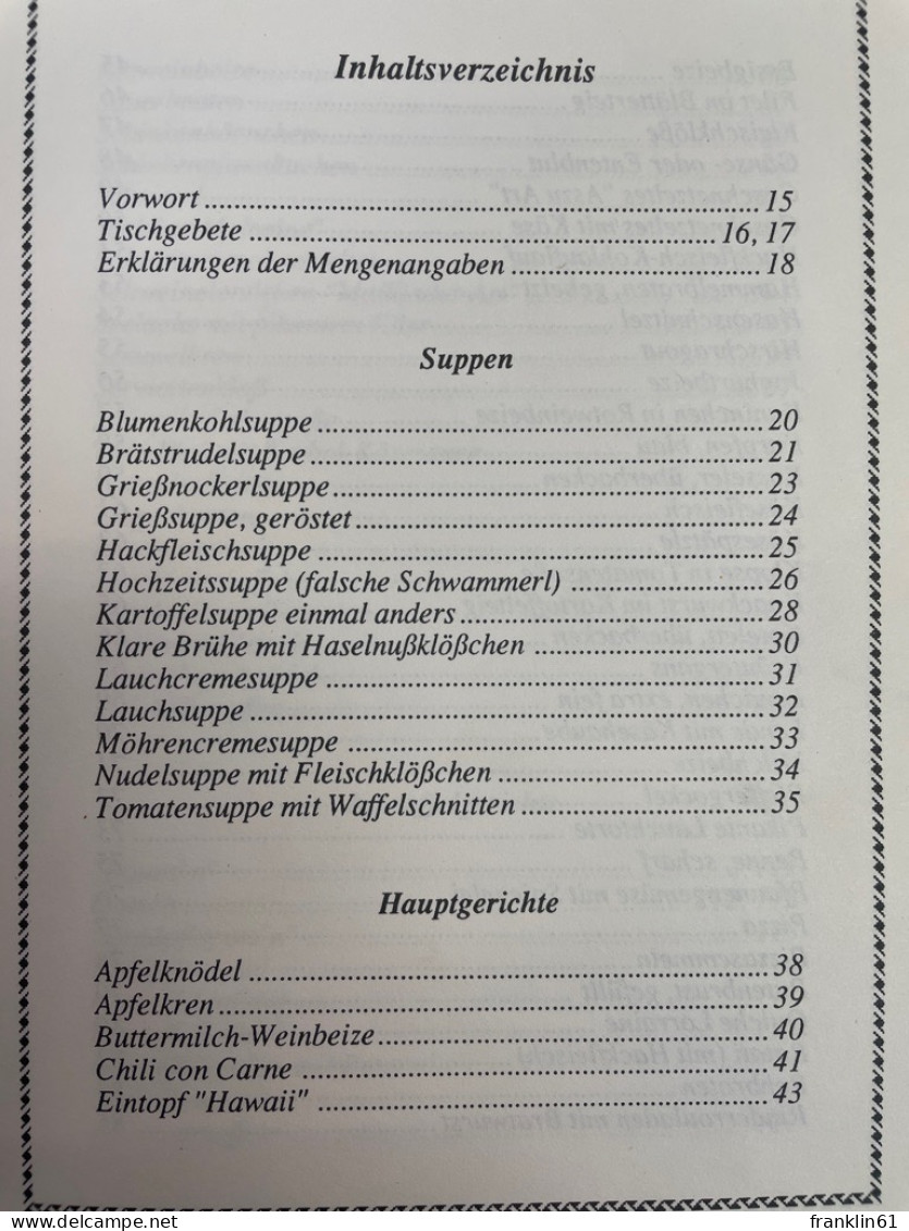 Koch- Und Backkünste Der Landfrauen Des Parksteiner Landes. - Manger & Boire