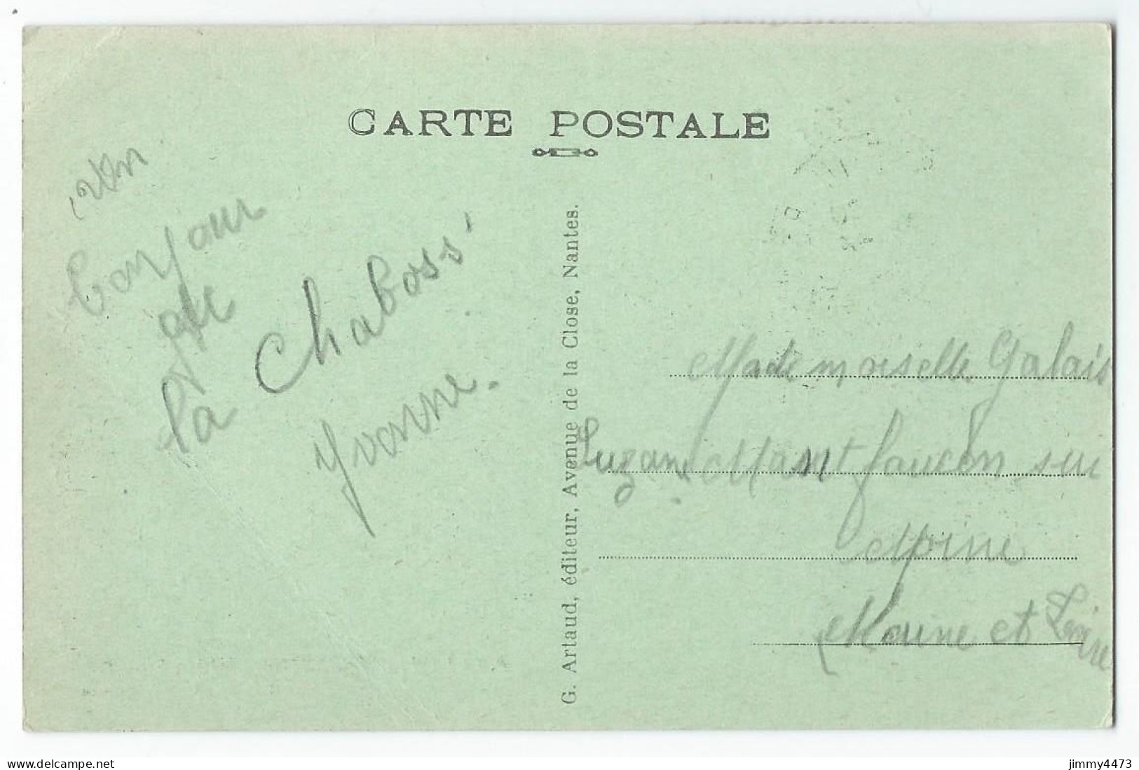 CPA - LA CHABOSSIERE - L' Ecole En 1935 ( Canton De Couéron  St- Herblain Loire-Inf. ) N°6 - Edit. Favreau Tabacs - Saint Herblain