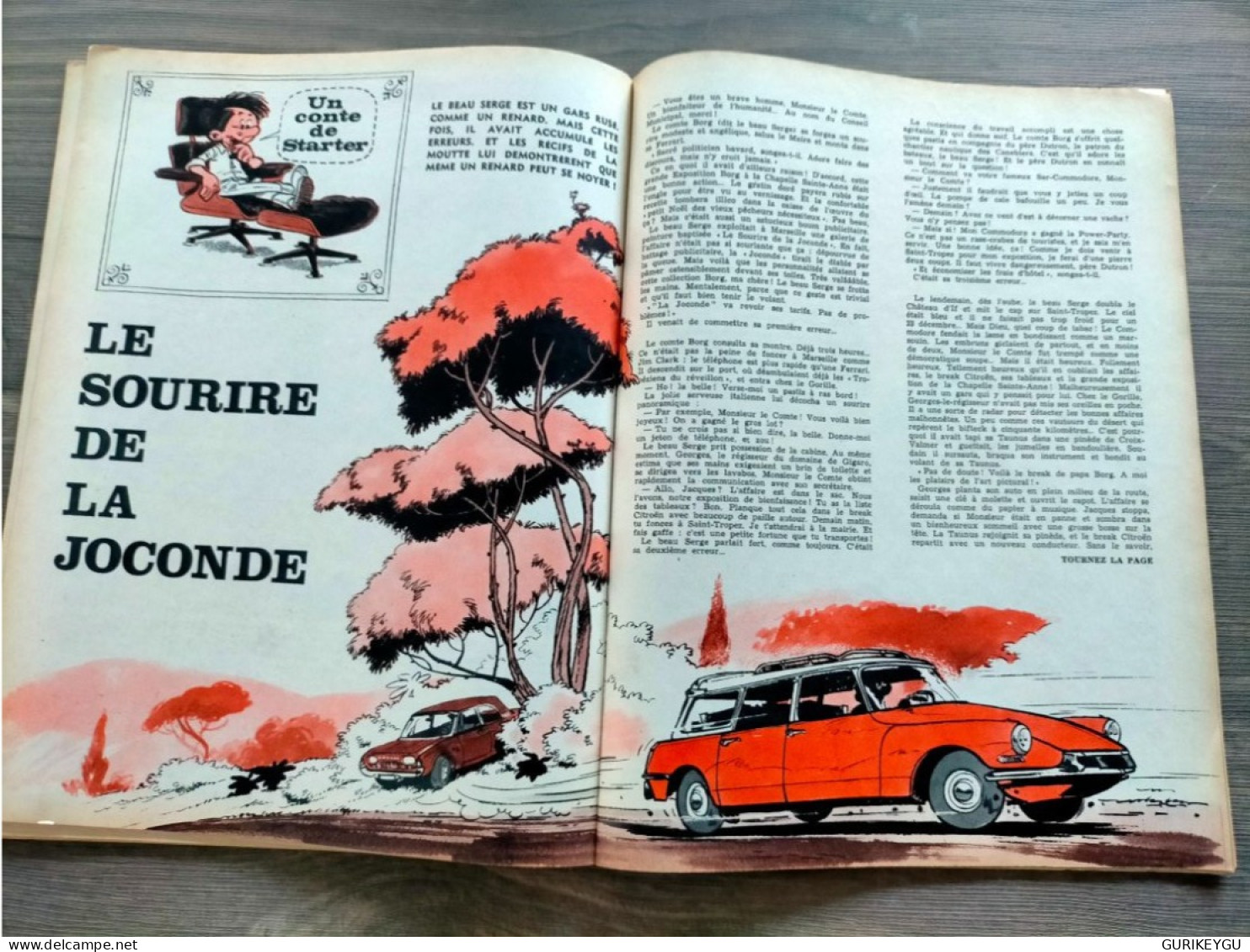 SPIROU 1444 Spécial Noel CALAMITY JANE BOULE ET BILL Marc Dacier 16/12/1965 CITROEN DS BREAK 20 Le Sourire De La Joconde - Spirou Et Fantasio