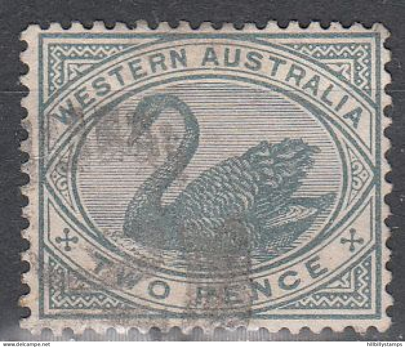 WESTERN AUSTRALIA  SCOTT NO 63  USED  YEAR  1890 - Gebraucht