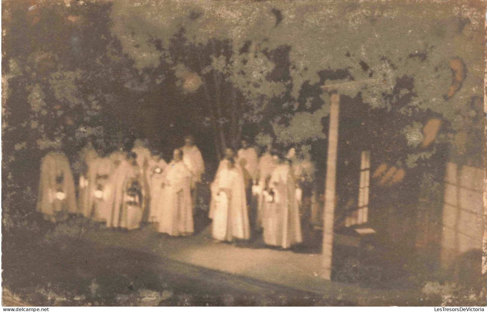 RELIGION - Christianisme - Procession - Cérémonie - Hommes Religieux - CARTE POSTALE ANCIENNE - Iglesias Y Las Madonnas