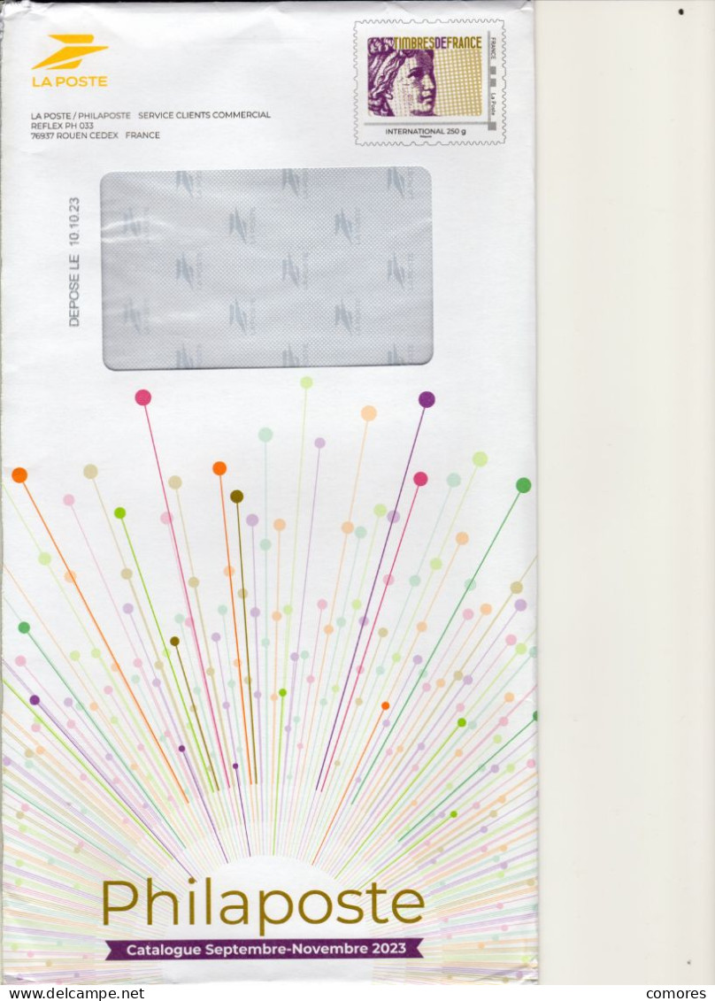 Entier Postal Pour Catalogue PHIL@POSTE - Repiquage Par Philaposte Timbre " Timbres De France " 416502 - Prêts-à-poster:Stamped On Demand & Semi-official Overprinting (1995-...)