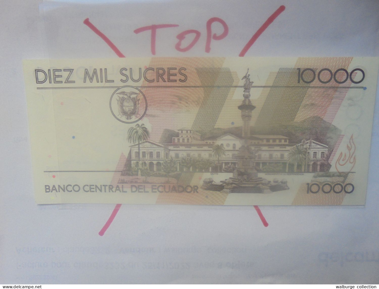 EQUATEUR 10.000 SUCRES 1998 Neuf  (B.31) - Equateur