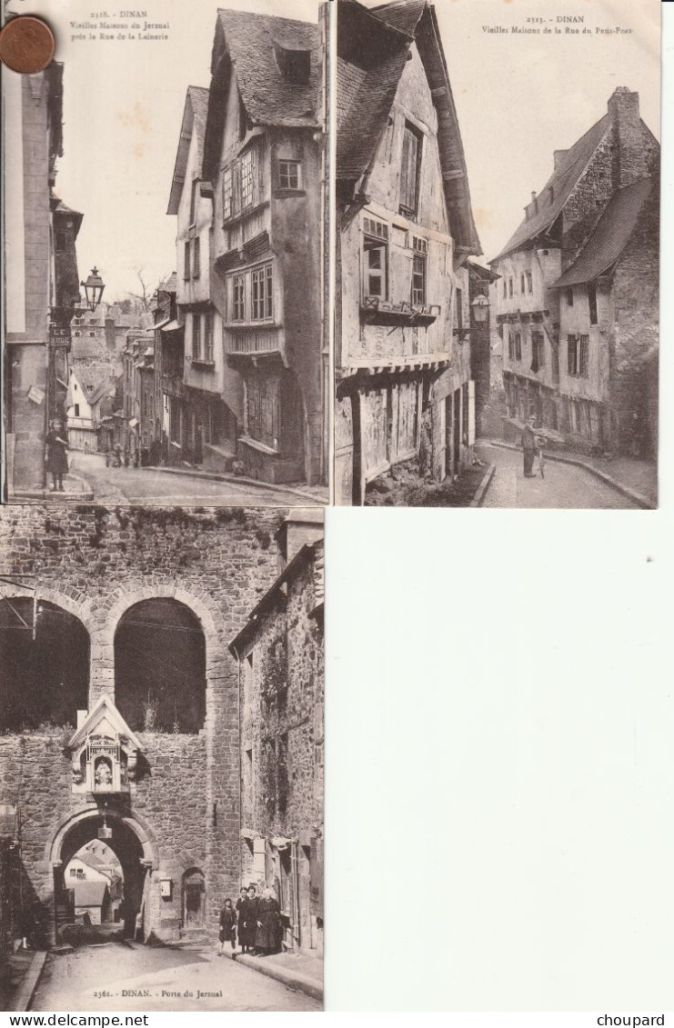 22 -  3 Cartes Postales Anciennes  De DINAN - Dinan