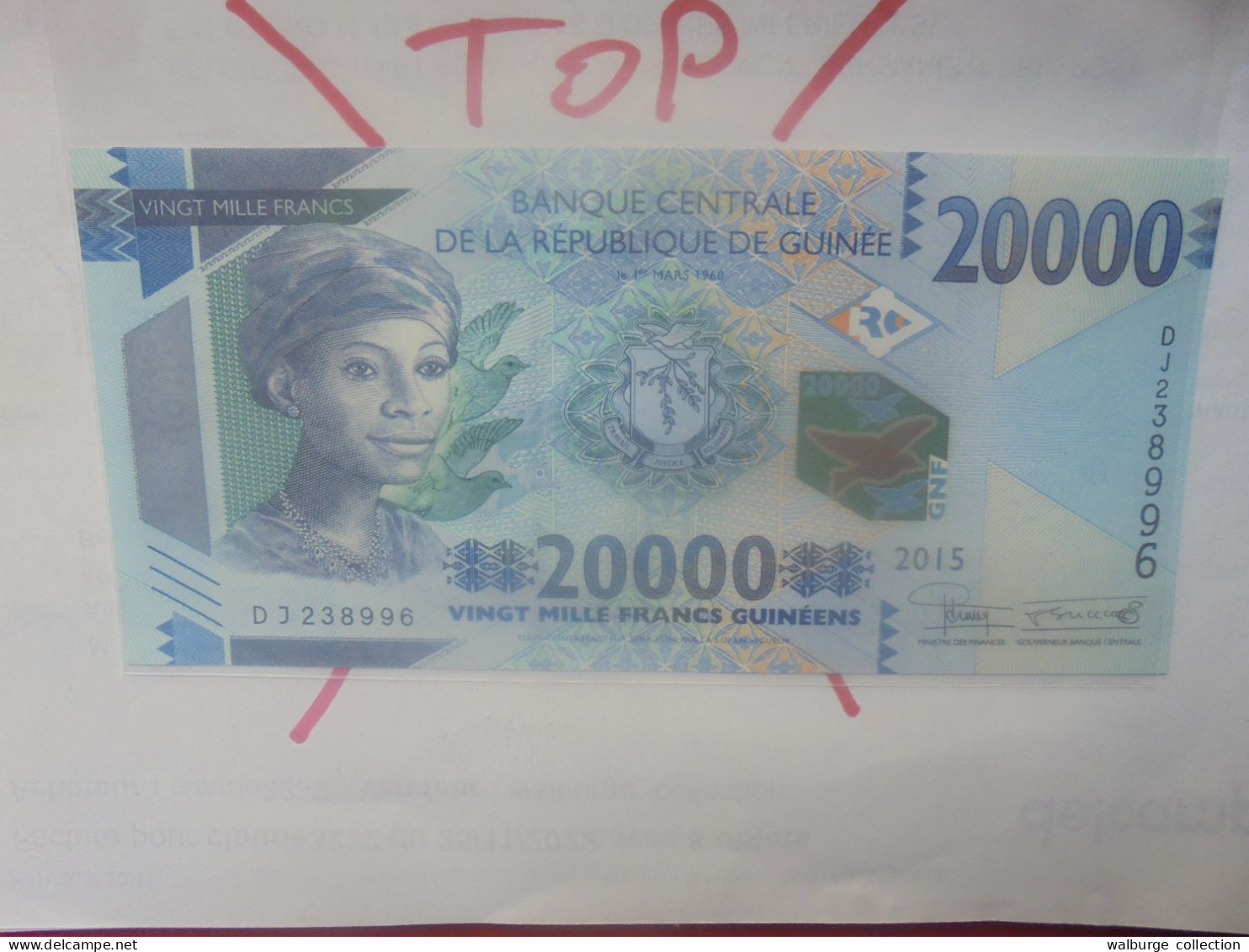 GUINEE 20.000 FRANCS 2015 Neuf (B.31) - Guinea