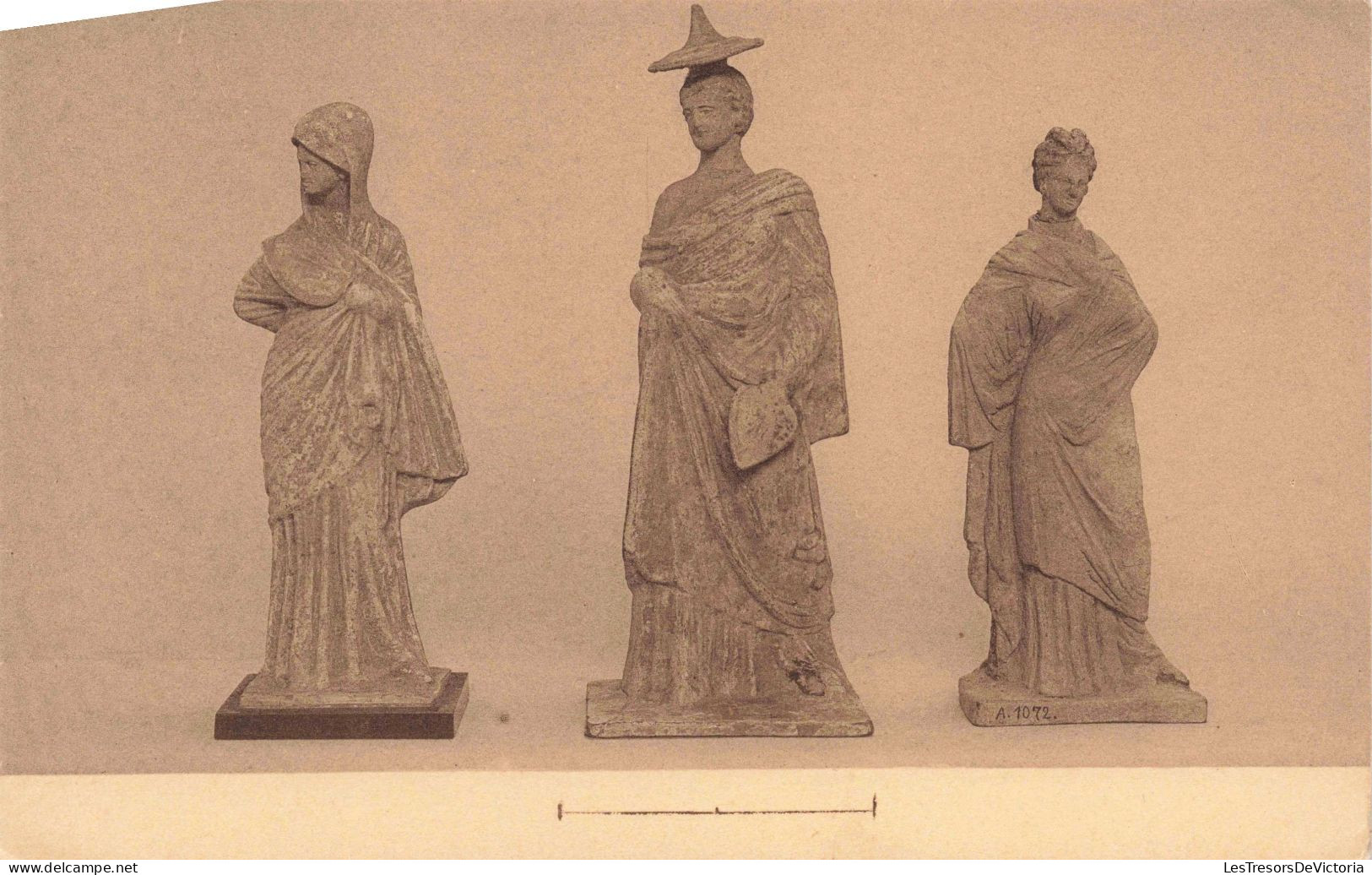 ARTS - Bruxelles - Statuettes Dites "de Tanagra IVe III E S Av JC - CARTE POSTALE ANCIENNE - Antiquité