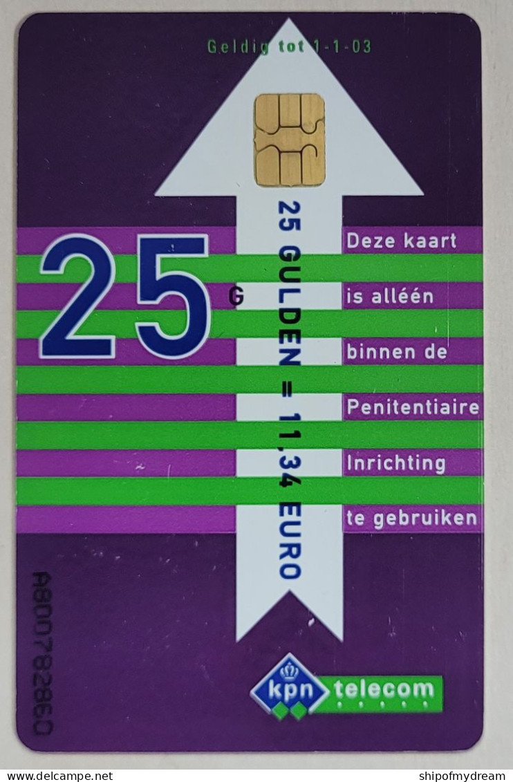 Netherlands. Prison Card. CJ004. Justitie Purple Gulden. - Pubbliche