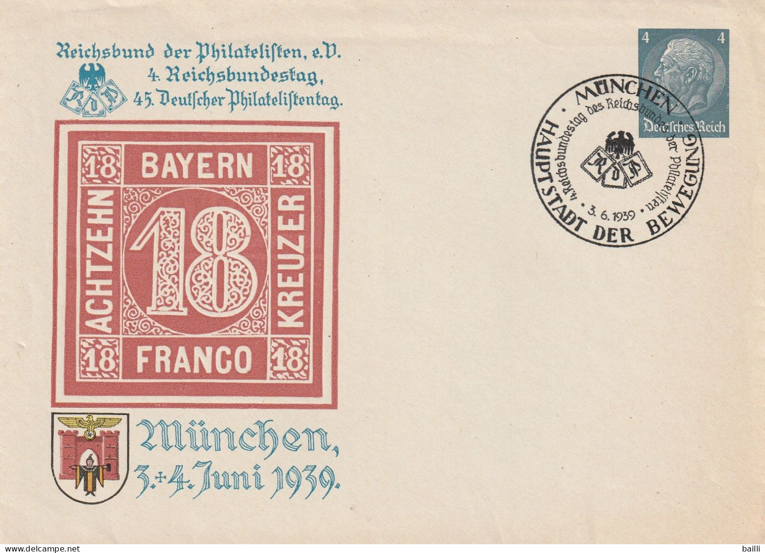 Allemagne Entier Postal Illustré München 1939 - Omslagen