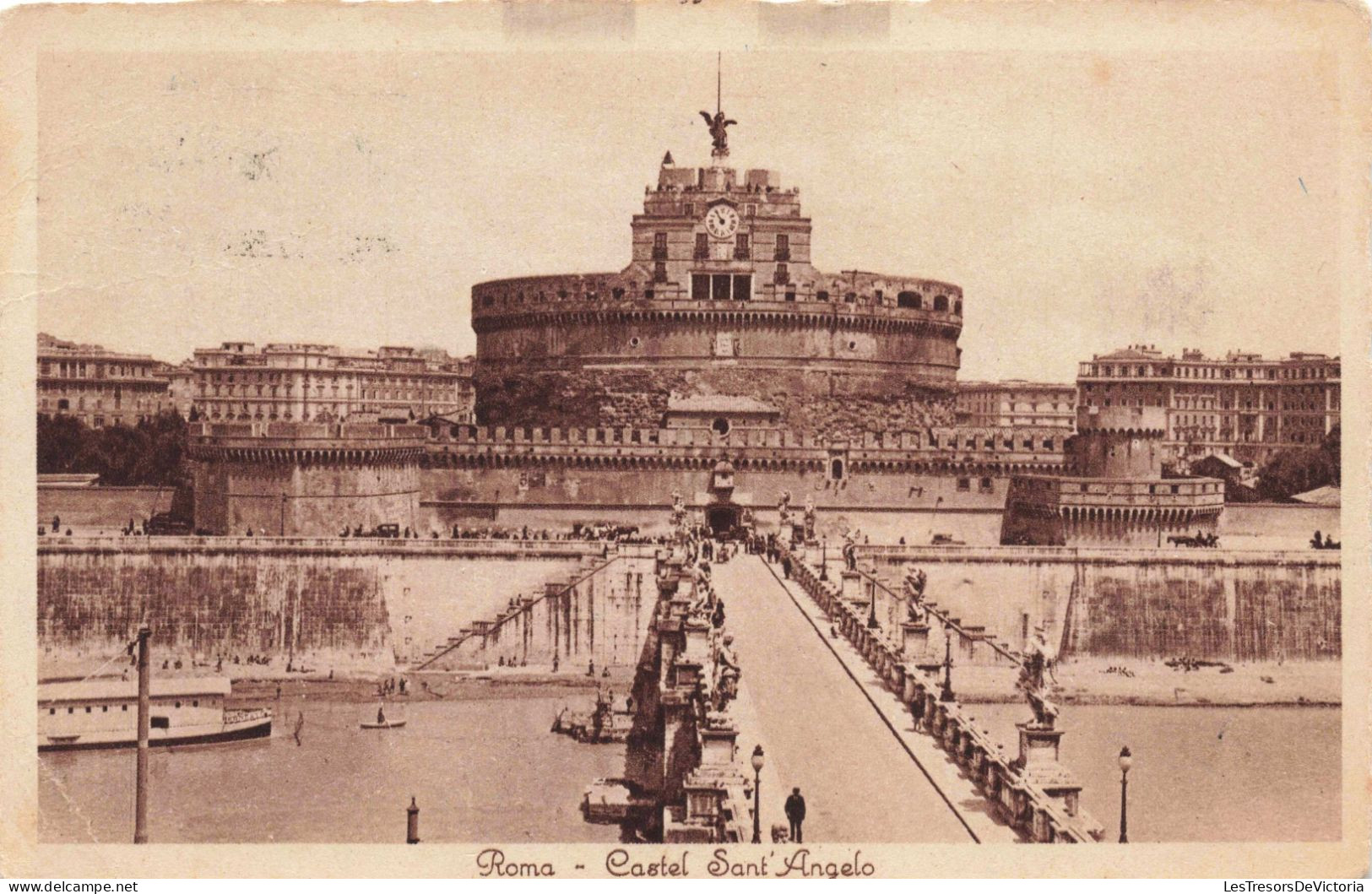 ITALIE - Roma - Castel Sant'Angelo - CARTE POSTALE ANCIENNE - Otros Monumentos Y Edificios