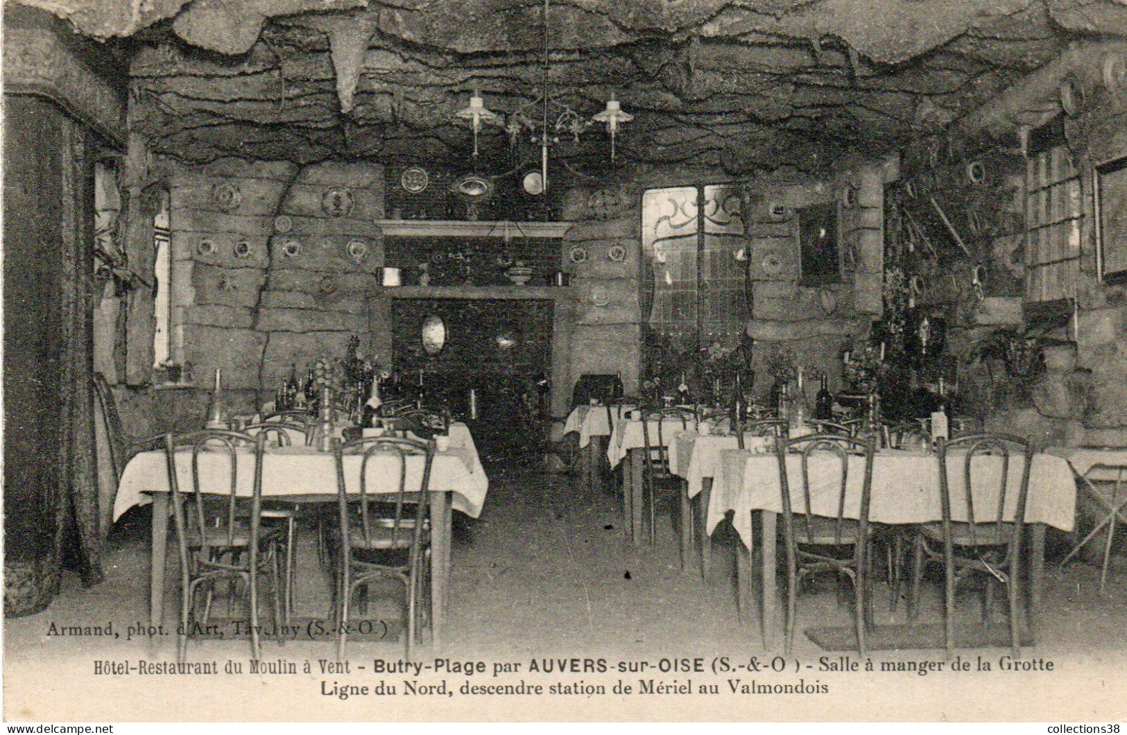 Hôtel Restaurant Du Moulin à Vent - Butry-Plage - Salle à Manger De La Grotte - Butry