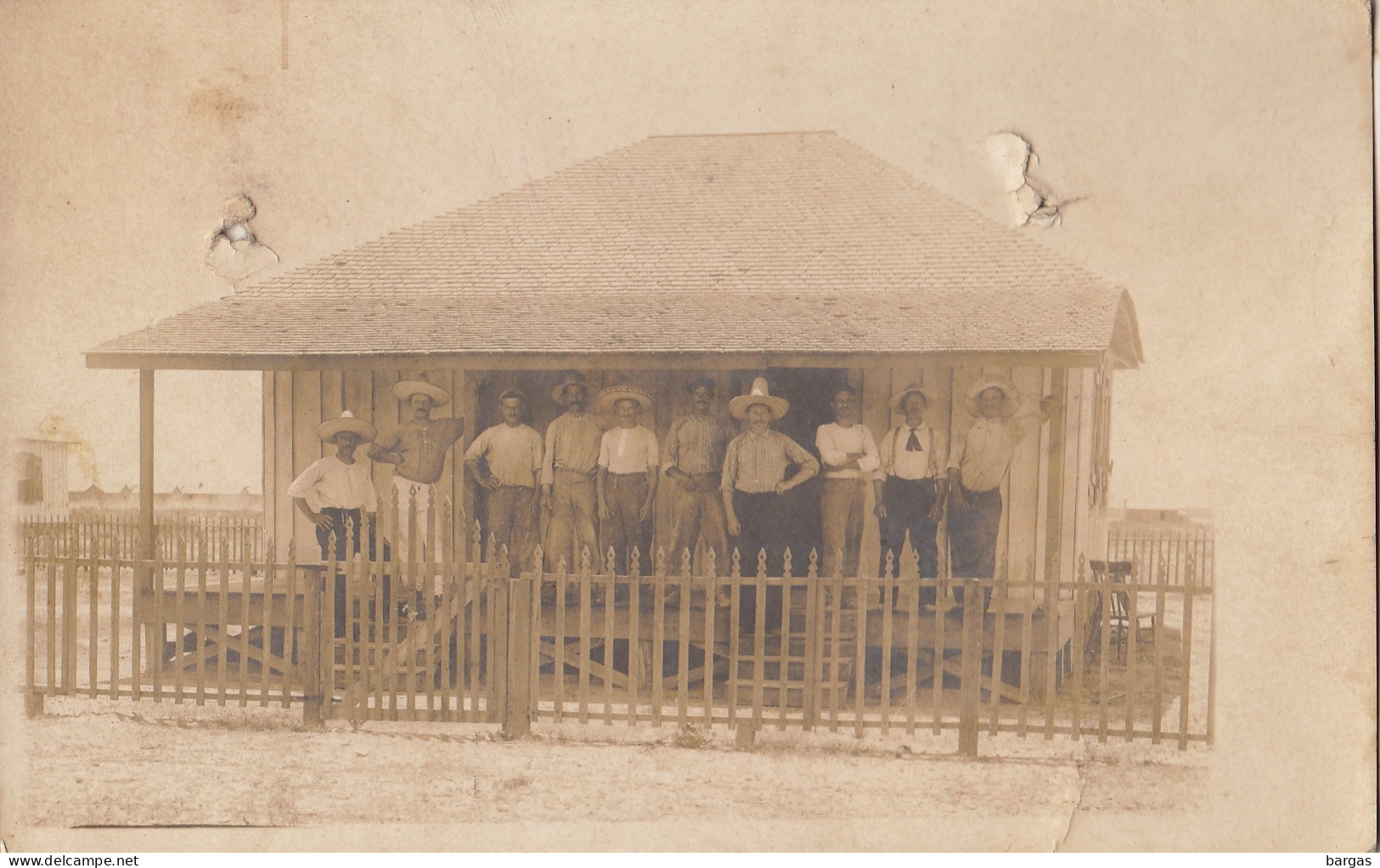 Carte Postale Photo Maison Belge Colons Au Mexique - Amerika