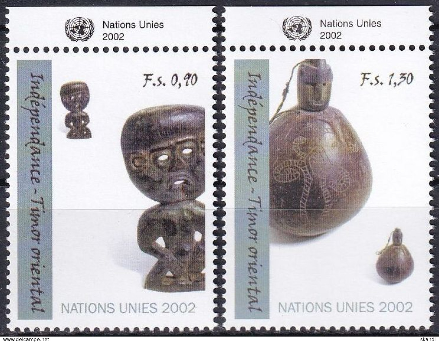 UNO GENF 2002 Mi-Nr. 438/39 TAB ** MNH - Unused Stamps
