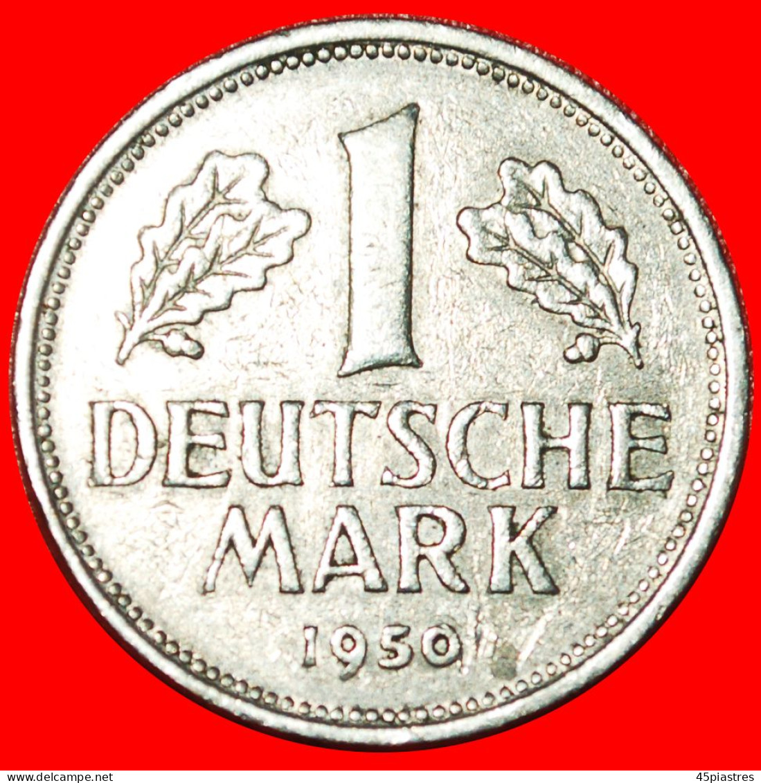 * NOT COMMUNIST TYPE (1950-2001): GERMANY  1 DEUTSCHE MARK 1950J! · LOW START · NO RESERVE! - 1 Marco