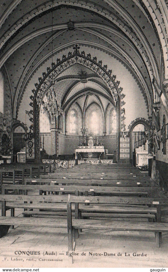 CPA - CONQUES - Eglise De N-Dame De La Gardie - Edition F.Labau - Conques Sur Orbiel