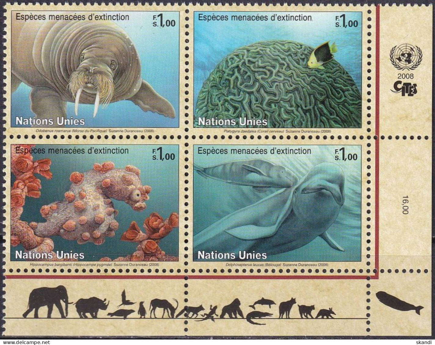 UNO GENF 2008 Mi-Nr. 588/91 ** MNH - Nuevos