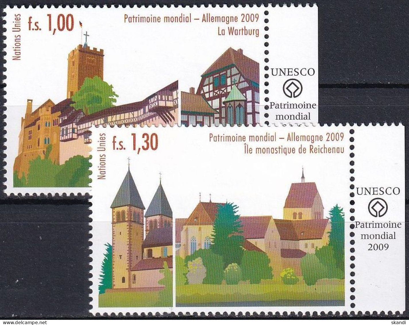 UNO GENF 2009 Mi-Nr. 644/45 TAB ** MNH - Neufs