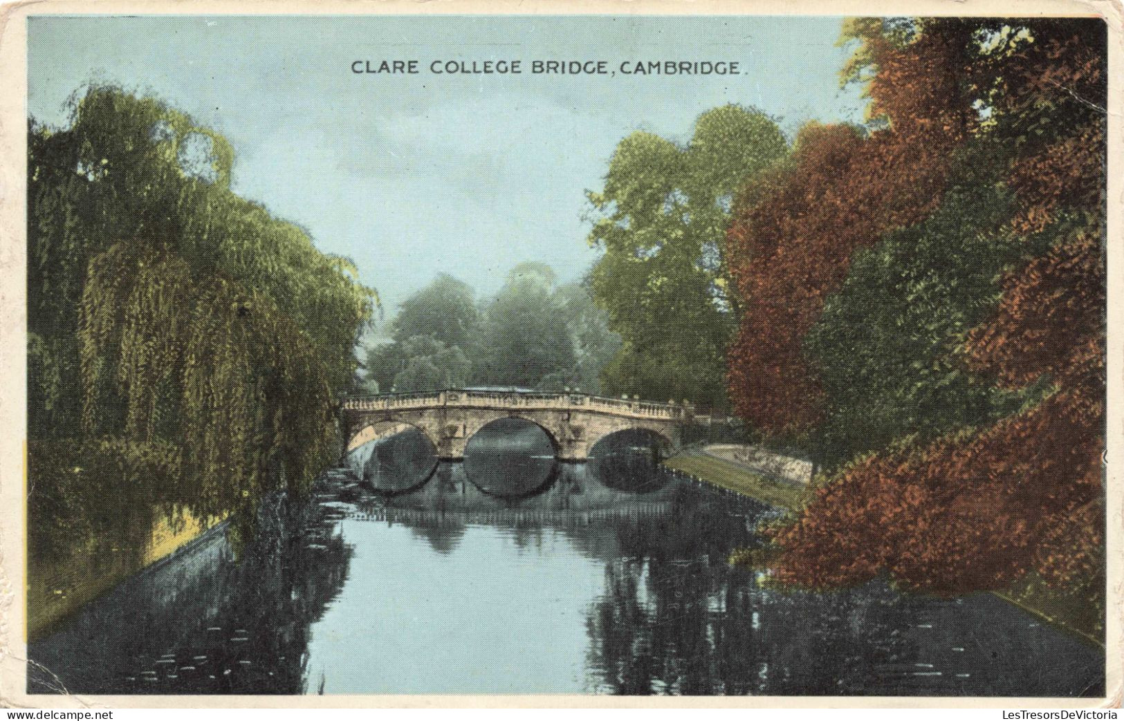 ROYAUME-UNI - Angleterre - Cambridge - Clare College Bridge - Colorisé - Carte Postale Ancienne - Cambridge