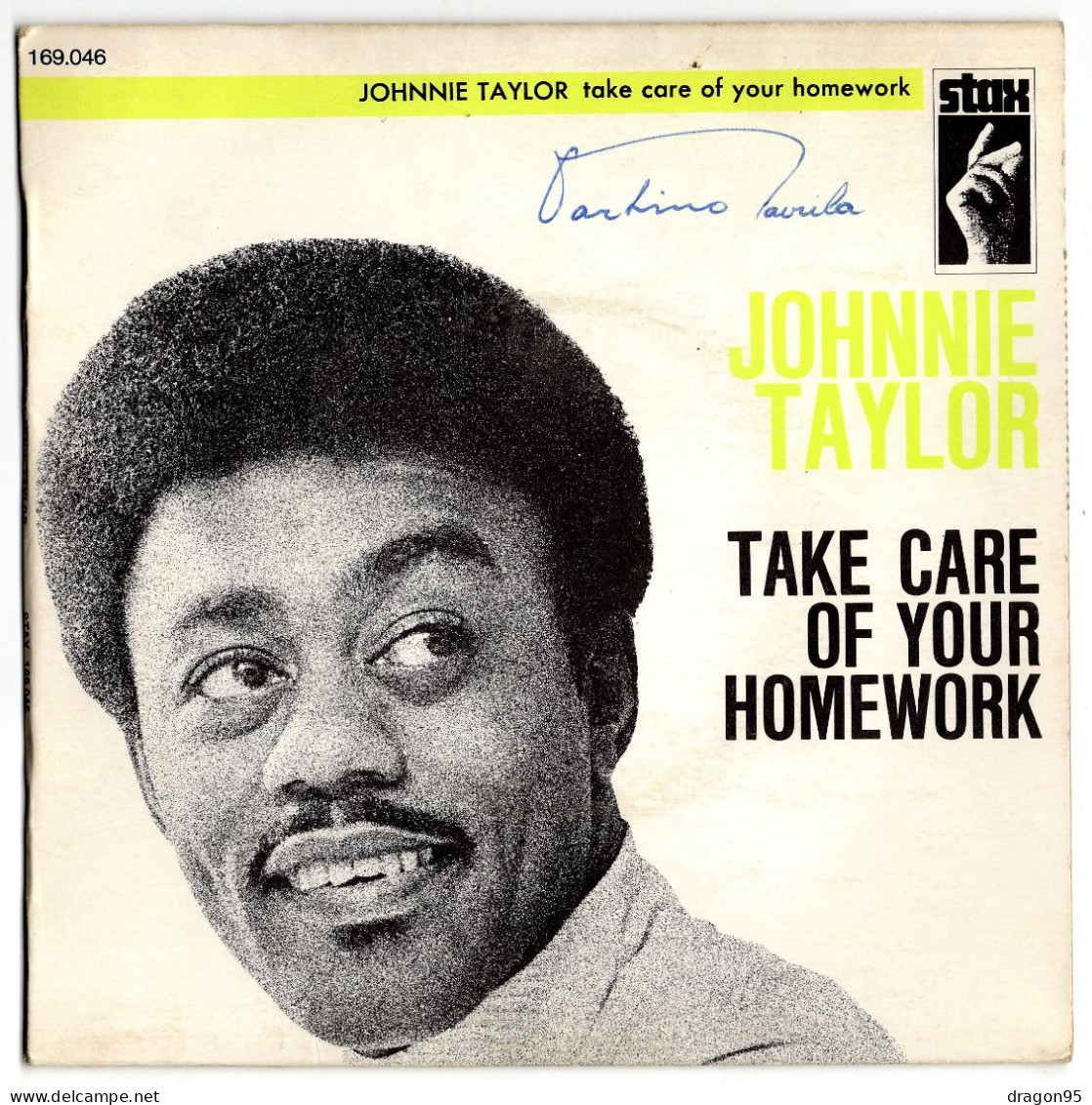 Johnny TAYLOR : Take Care Of Your Homework - STAX 169.046 Biem - 1969 - Soul - R&B