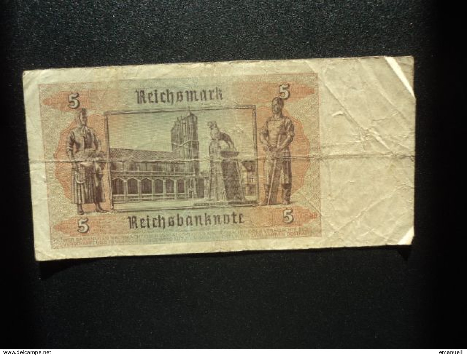 ALLEMAGNE : 5 REICHSMARK   1.8.1942    C.A. 179a, *  / P 186a **     TB à TB+  *** - 5 Reichsmark