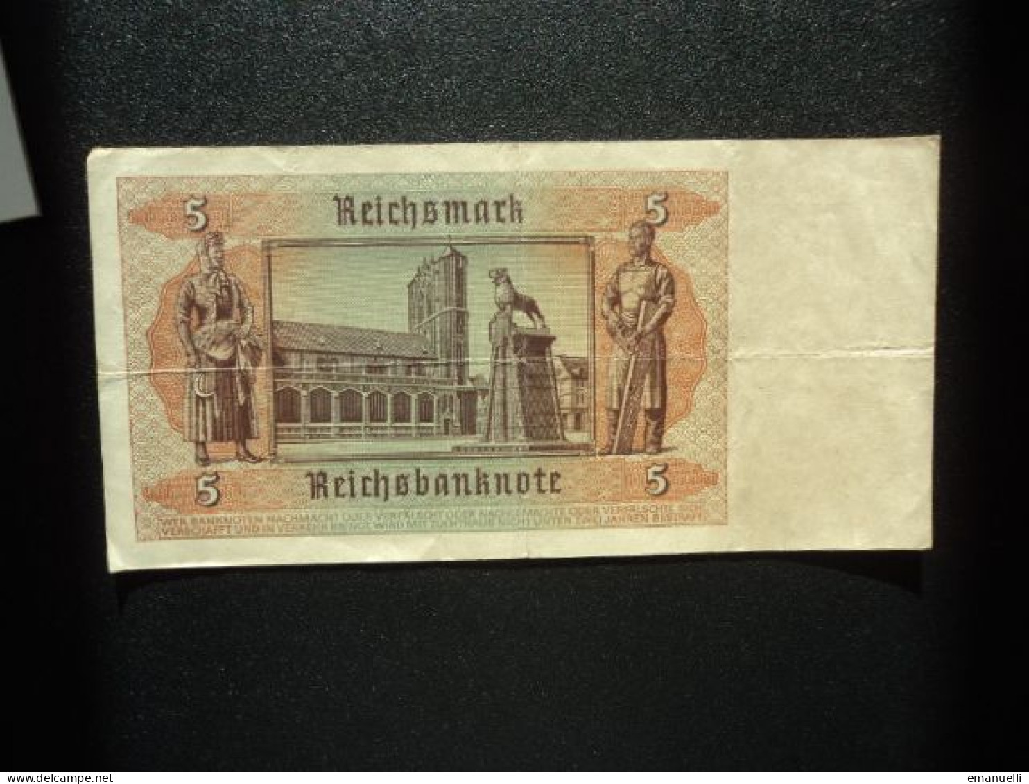 ALLEMAGNE : 5 REICHSMARK   1.8.1942    C.A. 179a, * + ***  / P 186a **     TTB+ - 5 Reichsmark