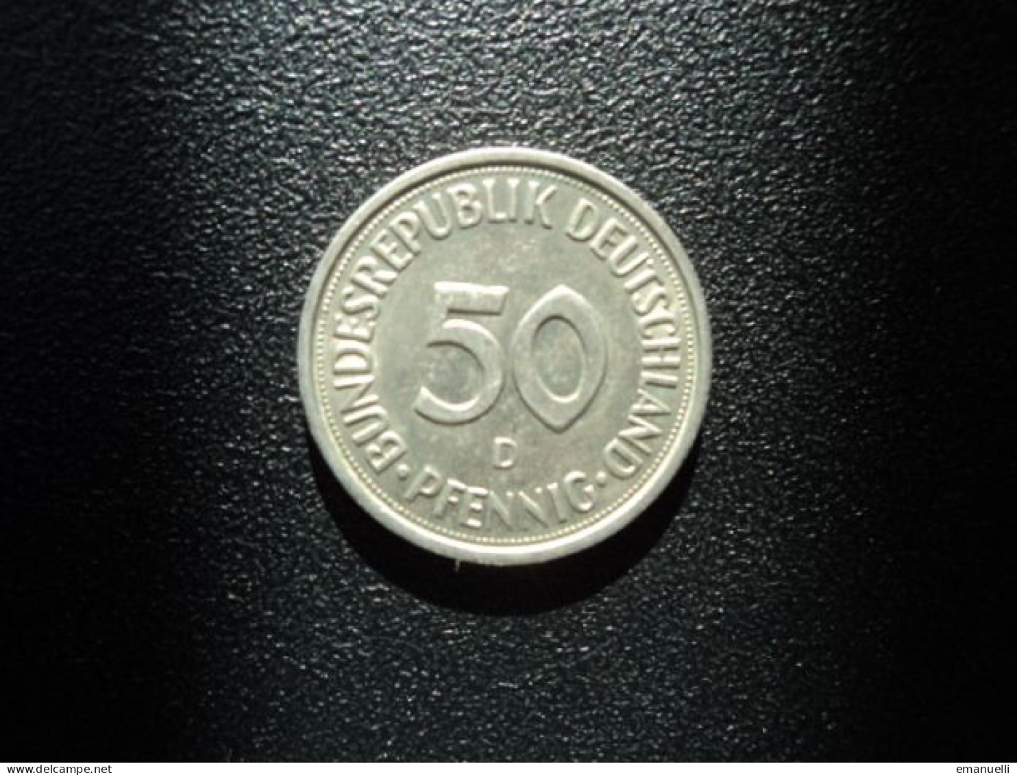 RÉPUBLIQUE FÉDÉRALE  ALLEMANDE : 50 PFENNIG   1980 D    KM 109.2     TTB - 50 Pfennig