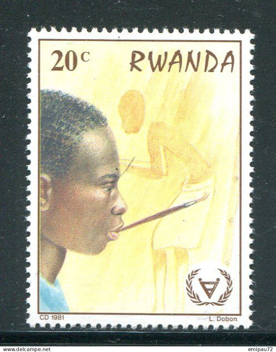 RWANDA- Y&T N°1024- Oblitéré - Oblitérés